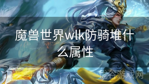 魔兽世界wlk防骑堆什么属性