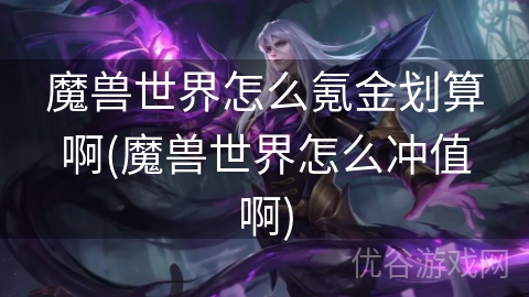 魔兽世界怎么氪金划算啊(魔兽世界怎么冲值啊)