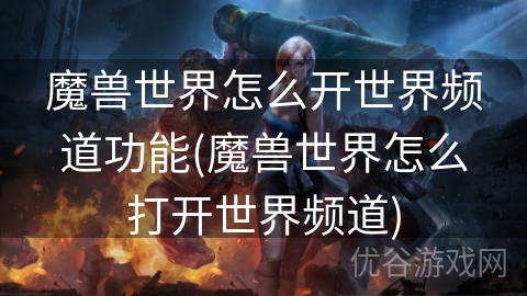 魔兽世界怎么开世界频道功能(魔兽世界怎么打开世界频道)