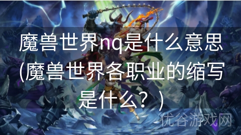 魔兽世界nq是什么意思(魔兽世界各职业的缩写是什么？)