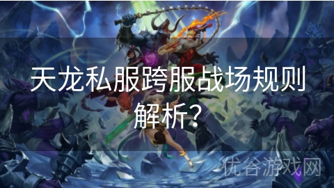 天龙私服跨服战场规则解析？