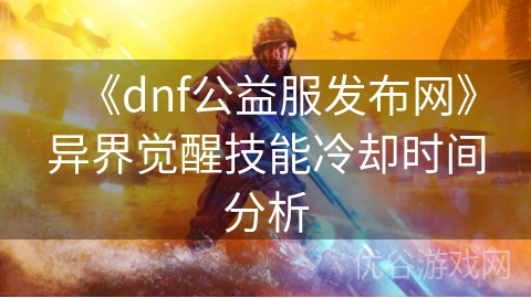 《dnf公益服发布网》异界觉醒技能冷却时间分析