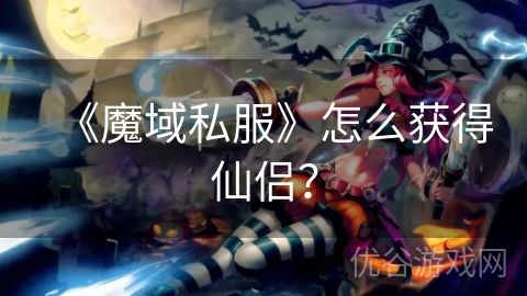 《魔域私服》怎么获得仙侣？