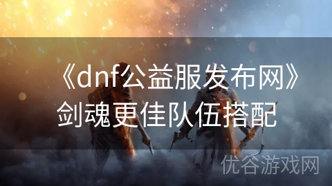 《dnf公益服发布网》剑魂更佳队伍搭配