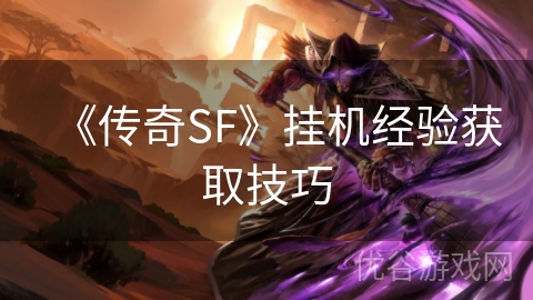 《传奇SF》挂机经验获取技巧