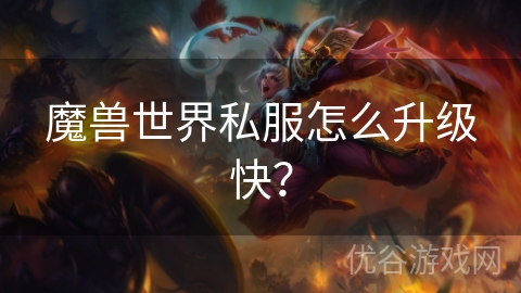 魔兽世界私服怎么升级快？