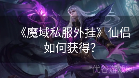 《魔域私服外挂》仙侣如何获得？