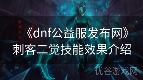 《dnf公益服发布网》刺客二觉技能效果介绍