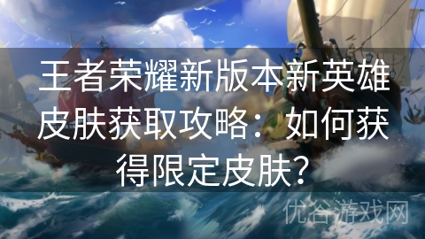 王者荣耀新版本新英雄皮肤获取攻略：如何获得限定皮肤？