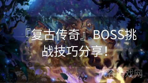 『复古传奇』BOSS挑战技巧分享！