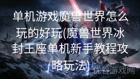 单机游戏魔兽世界怎么玩的好玩(魔兽世界冰封王座单机新手教程攻略玩法)