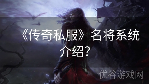 《传奇私服》名将系统介绍？