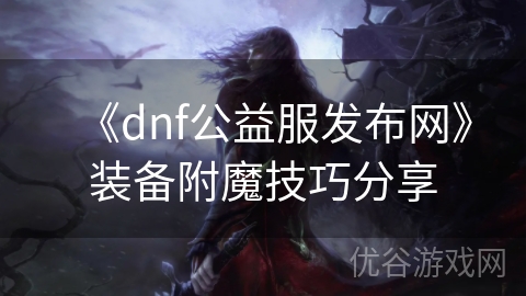 《dnf公益服发布网》装备附魔技巧分享