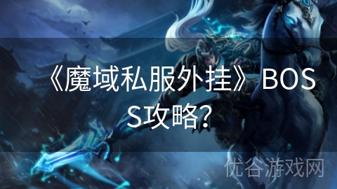 《魔域私服外挂》BOSS攻略？