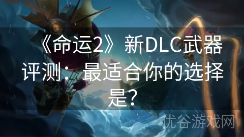 《命运2》新DLC武器评测：最适合你的选择是？