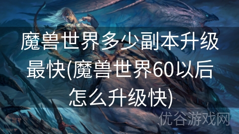 魔兽世界多少副本升级最快(魔兽世界60以后怎么升级快)