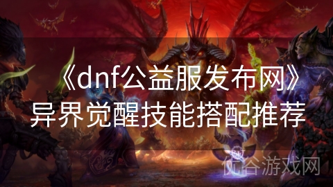 《dnf公益服发布网》异界觉醒技能搭配推荐