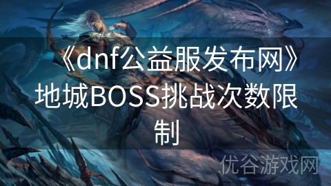 《dnf公益服发布网》地城BOSS挑战次数限制