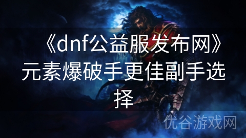 《dnf公益服发布网》元素爆破手更佳副手选择