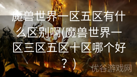 魔兽世界一区五区有什么区别啊(魔兽世界一区三区五区十区哪个好？)