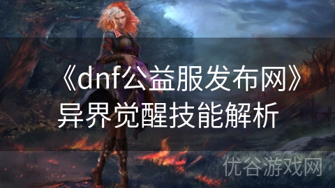 《dnf公益服发布网》异界觉醒技能解析