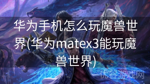 华为手机怎么玩魔兽世界(华为matex3能玩魔兽世界)