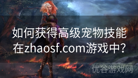 如何获得高级宠物技能在zhaosf.com游戏中？