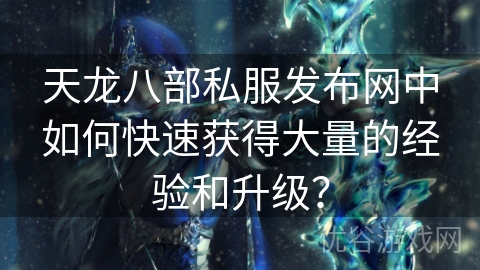 天龙八部私服发布网中如何快速获得大量的经验和升级？