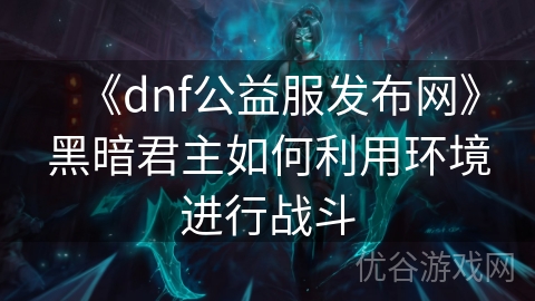 《dnf公益服发布网》黑暗君主如何利用环境进行战斗