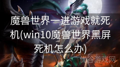 魔兽世界一进游戏就死机(win10魔兽世界黑屏死机怎么办)