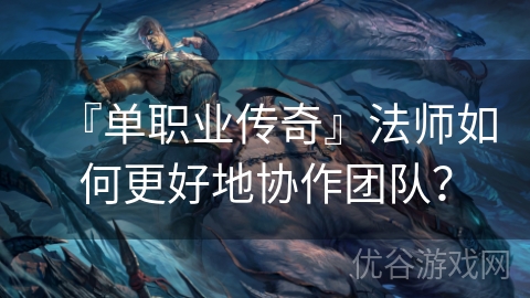 『单职业传奇』法师如何更好地协作团队？