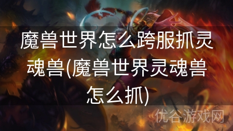 魔兽世界怎么跨服抓灵魂兽(魔兽世界灵魂兽怎么抓)