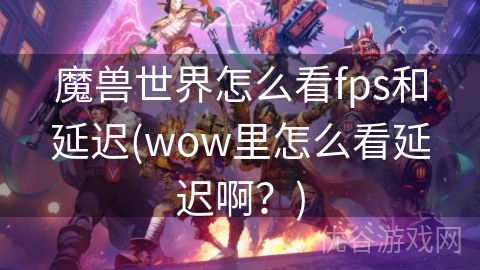 魔兽世界怎么看fps和延迟(wow里怎么看延迟啊？)