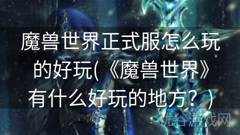 魔兽世界正式服怎么玩的好玩(《魔兽世界》有什么好玩的地方？)