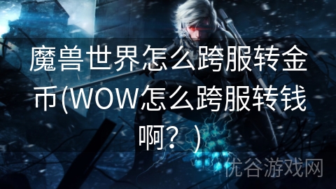 魔兽世界怎么跨服转金币(WOW怎么跨服转钱啊？)