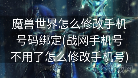 魔兽世界怎么修改手机号码绑定(战网手机号不用了怎么修改手机号)