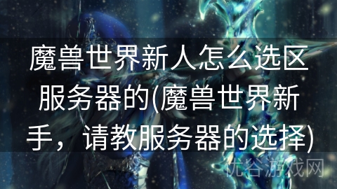 魔兽世界新人怎么选区服务器的(魔兽世界新手，请教服务器的选择)