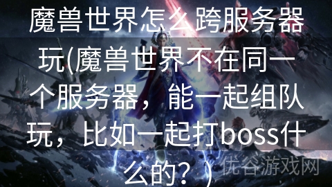 魔兽世界怎么跨服务器玩(魔兽世界不在同一个服务器，能一起组队玩，比如一起打boss什么的？)