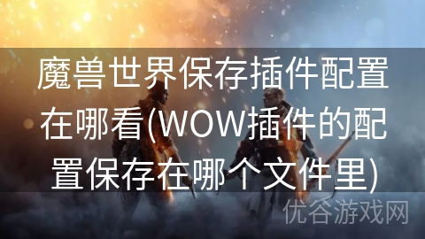 魔兽世界保存插件配置在哪看(WOW插件的配置保存在哪个文件里)