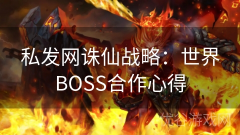 私发网诛仙战略：世界BOSS合作心得