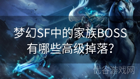 梦幻SF中的家族BOSS有哪些高级掉落？