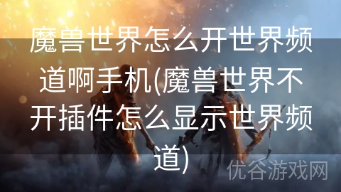 魔兽世界怎么开世界频道啊手机(魔兽世界不开插件怎么显示世界频道)