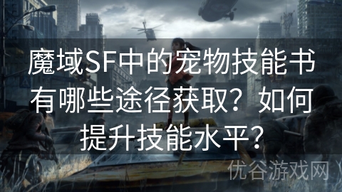 魔域SF中的宠物技能书有哪些途径获取？如何提升技能水平？