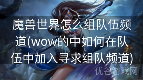 魔兽世界怎么组队伍频道(wow的中如何在队伍中加入寻求组队频道)