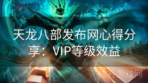 天龙八部发布网心得分享：VIP等级效益