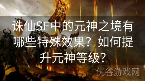 诛仙SF中的元神之境有哪些特殊效果？如何提升元神等级？