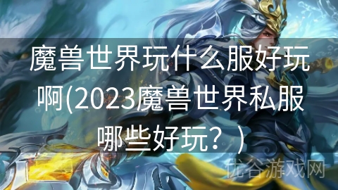 魔兽世界玩什么服好玩啊(2023魔兽世界私服哪些好玩？)