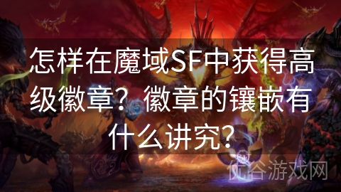 怎样在魔域SF中获得高级徽章？徽章的镶嵌有什么讲究？