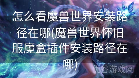 怎么看魔兽世界安装路径在哪(魔兽世界怀旧服魔盒插件安装路径在哪)