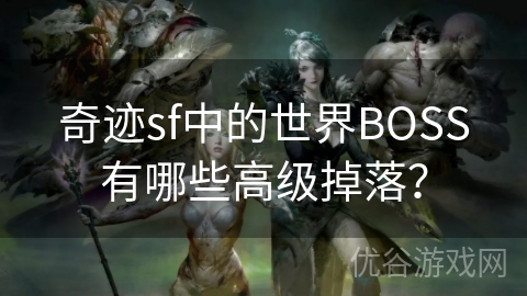 奇迹sf中的世界BOSS有哪些高级掉落？